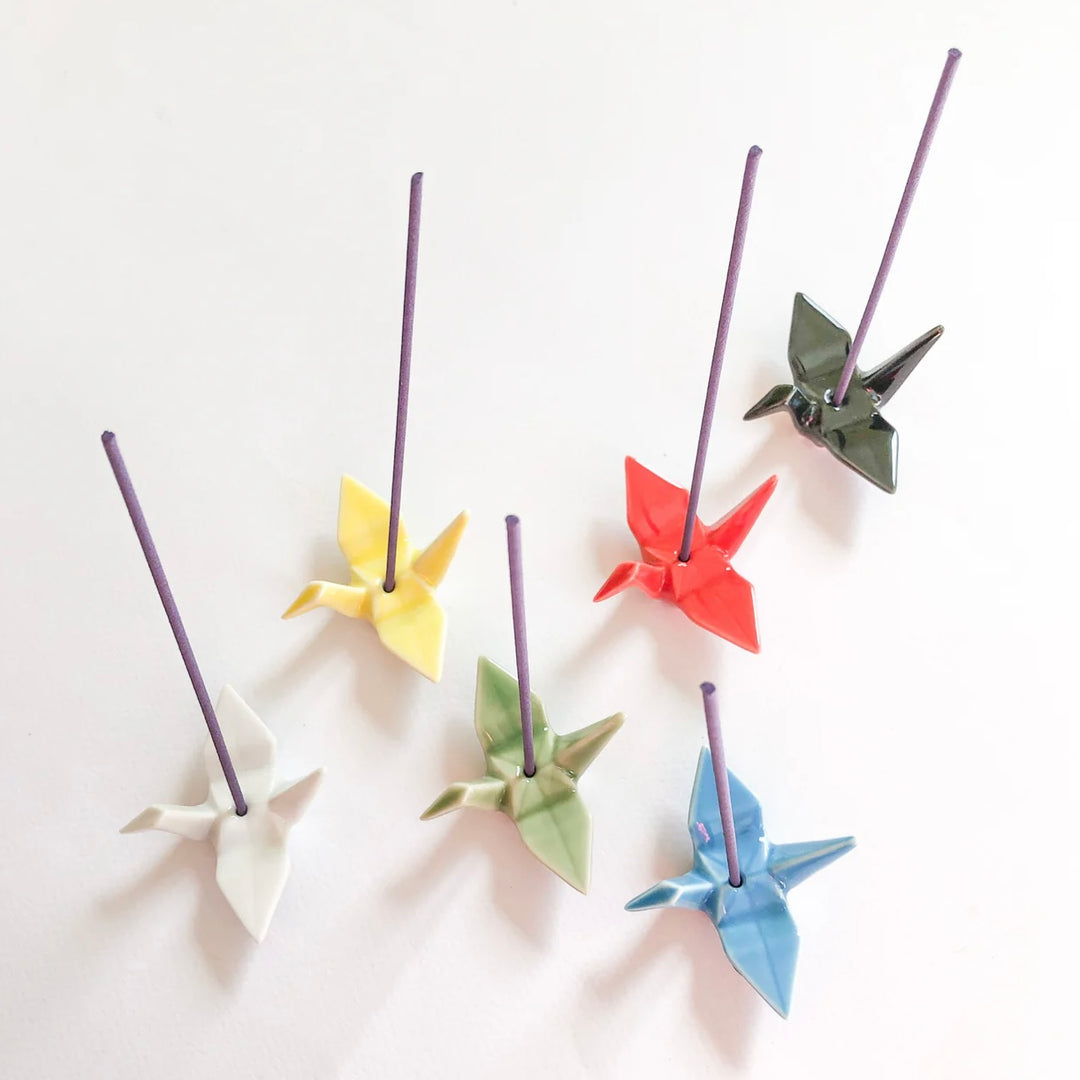 Nippon Kodo Crane Incense Holder