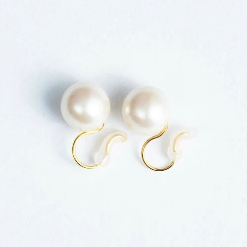 JUNO Ewal Pearl Non-pierced Earrings [Made in Japan]