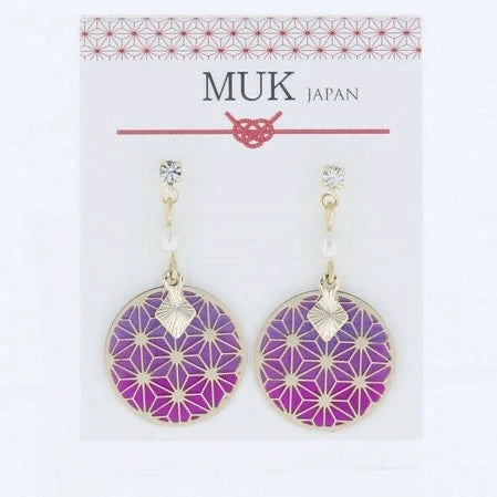MUK [Made in Japan] Check earrings Umeko Zakka