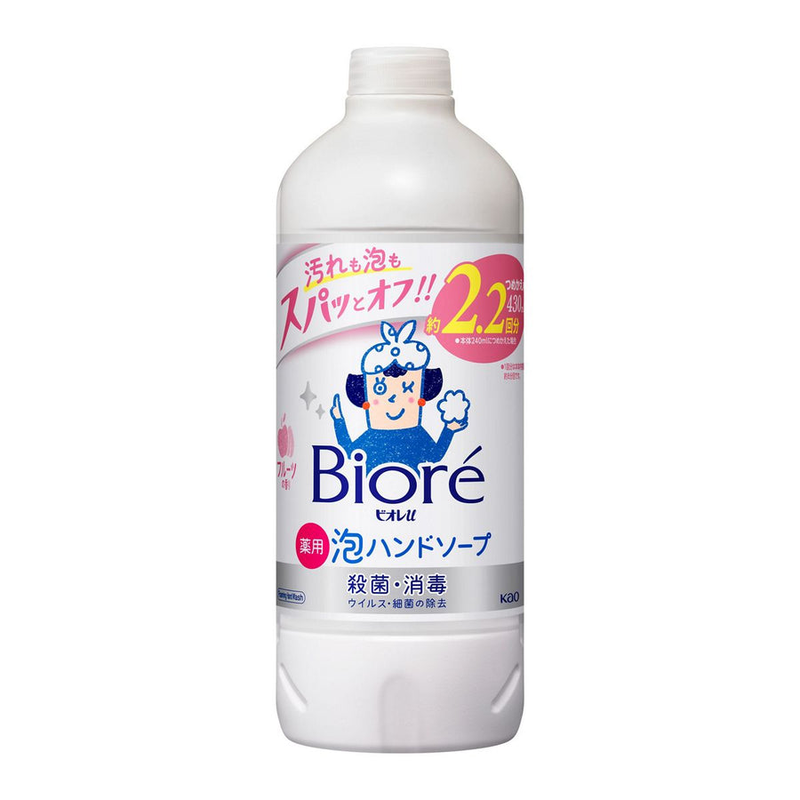 Kao Biore u foaming hand soap refill fruit fragrance 430ml pouch