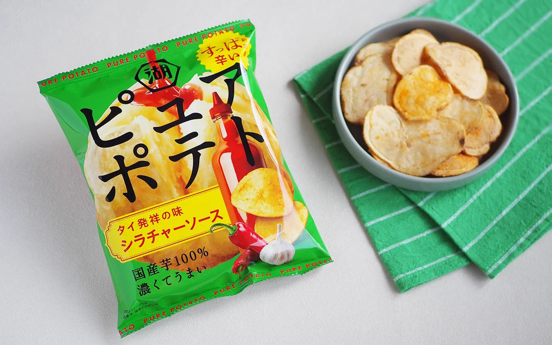 Koikeya Pure Potato Sriracha Sauce Thick-Cut Potato Chips 52g Koikeya