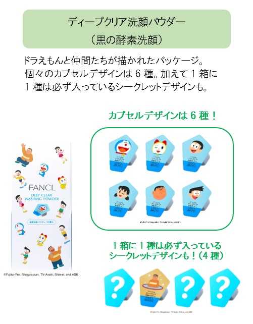 FANCL Deep Clear Washing Powder (Doraemon) 30pcs