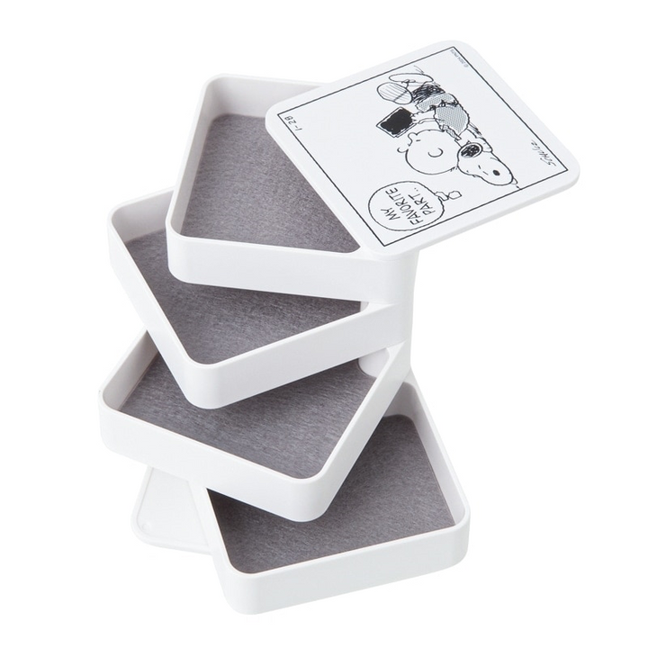 Yamazaki Jitsugyo Tower Snoopy PEANUTS Accessory Tray Square Yui mart