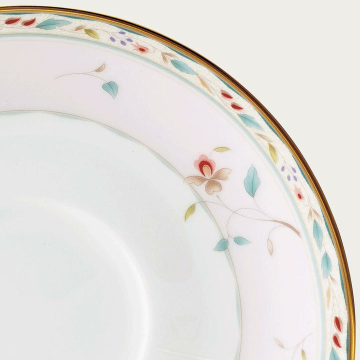 Noritake P50717A/4409-56 Cup & Saucer (Color Changing Pair Set) (Both Coffee & Tea), 7.5 fl oz (215 cc), Flower Chisel, 2 Guests, Pink, Blue, Bone China Yui mart