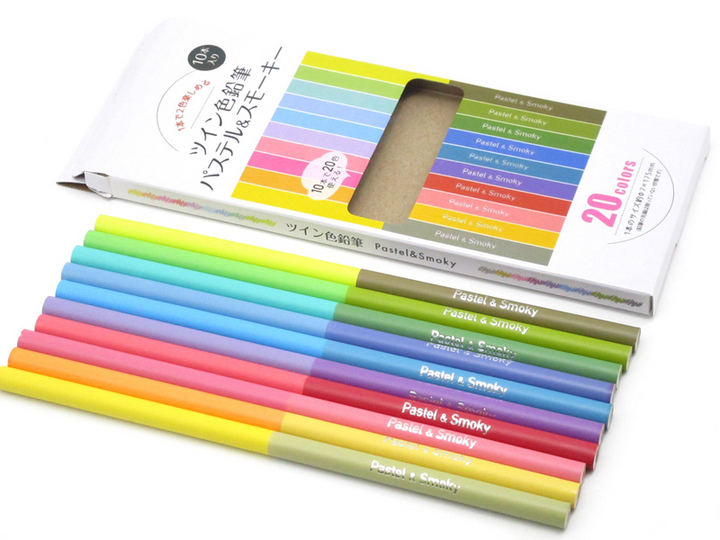 Twin Colored Pencils, Pastel & Smoky Yui mart