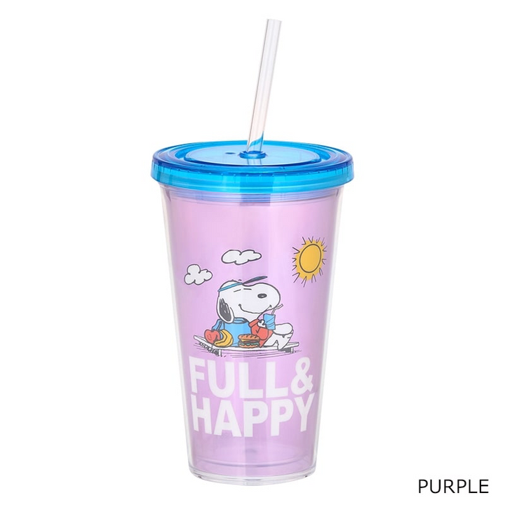 Snoopy PEANUTS Straw Tumbler Yui mart