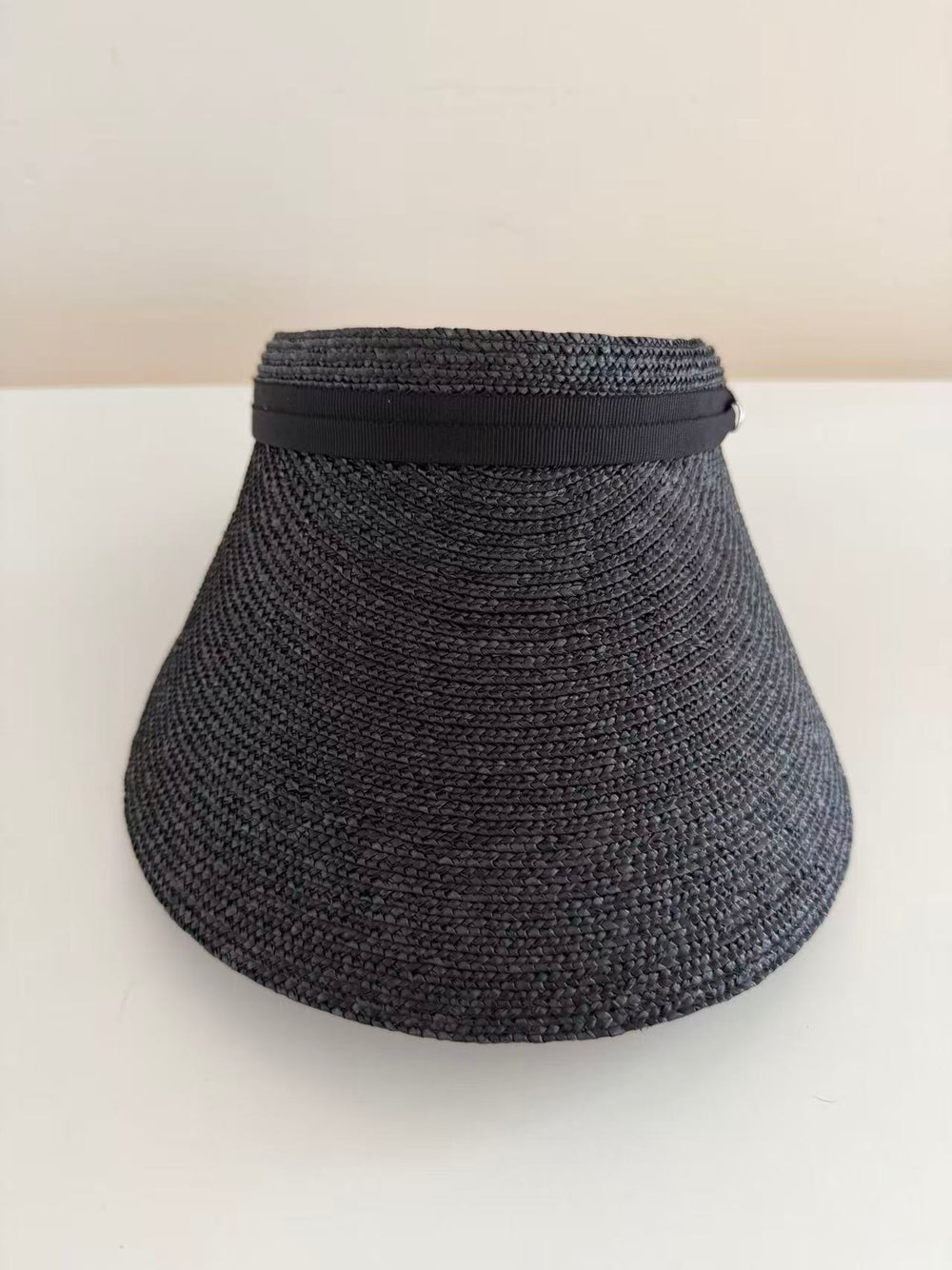 Maxim Hat [UV Protection: 98%+ ] Simple Straw Sun Hat with Grosgrain Ribbon,Black Yui mart