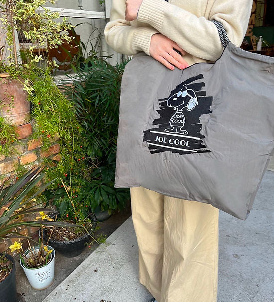 Ball & Chain Shopping Bag Joe Cool Snoopy #85, Size L，F/Gray-326107