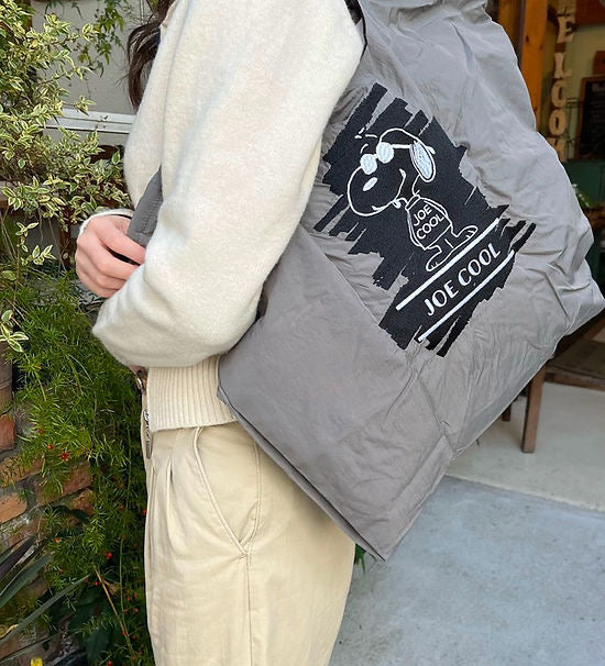 Ball & Chain Shopping Bag Joe Cool Snoopy #85, Size L，F/Gray-326107