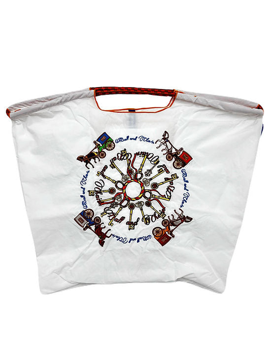Ball & Chain Shopping Bag Key & Carriage #04, Size L，301138