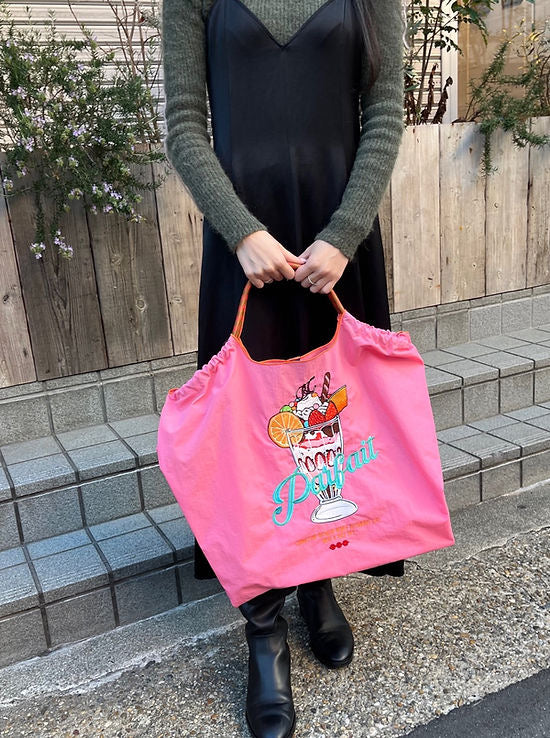Ball & Chain Shopping Bag #09 Pink, Size L，301129