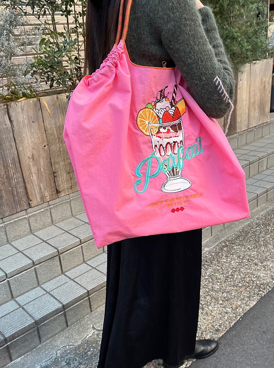 Ball & Chain Shopping Bag #09 Pink, Size L，301129