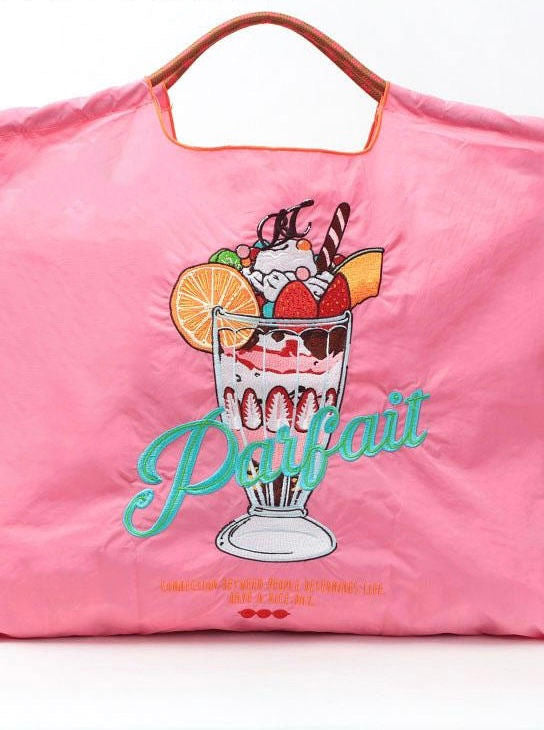 Ball & Chain Shopping Bag #09 Pink, Size L，301129