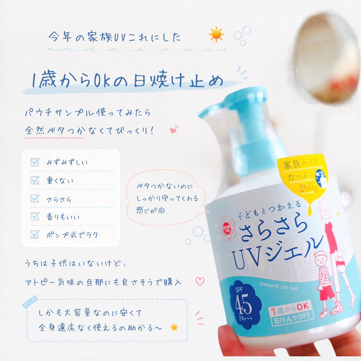 Ishizawa Lab UV-yohou Smooth UV Gel F SPF45 PA+++ 260g Ishizawa Lab
