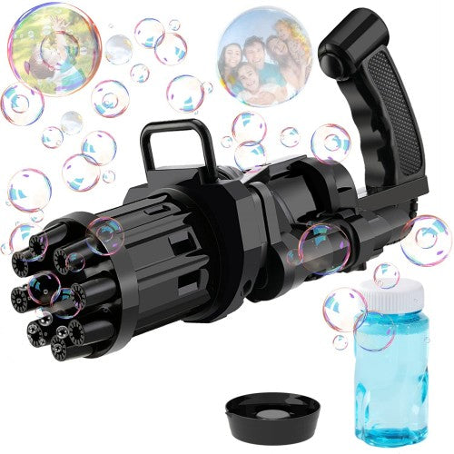 8-Hole Automatic Bubble Gatling Blaster Blower for Children Kids Yui mart