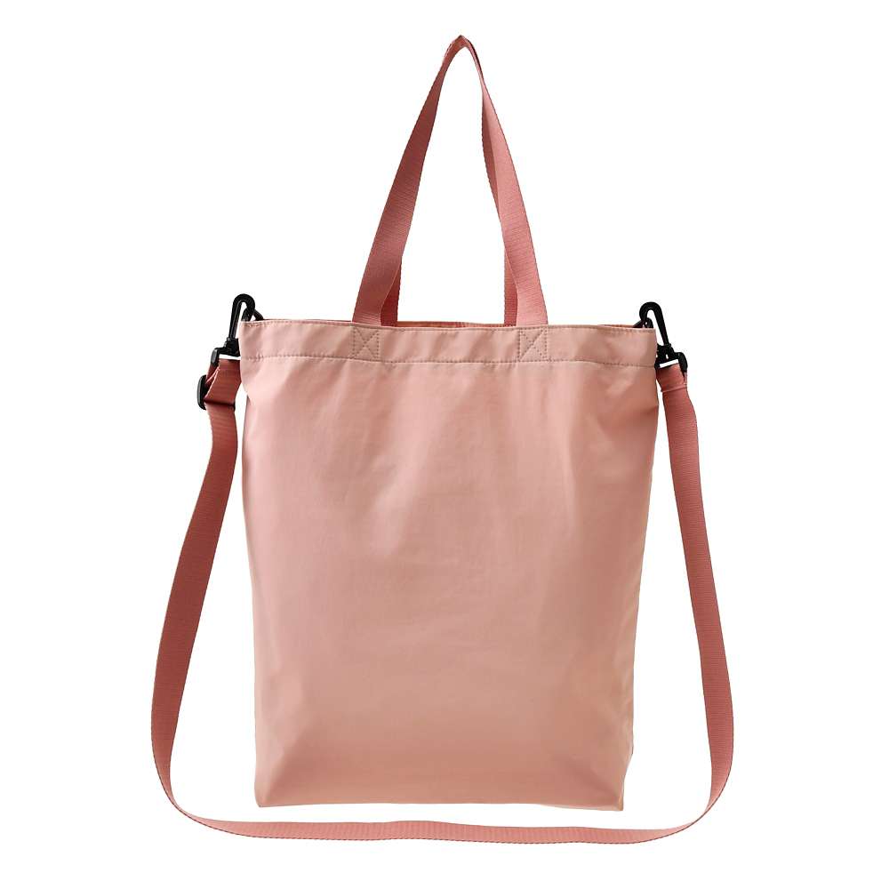 Disney Minnie Mouse pink tote bag back view with removable shoulder strap