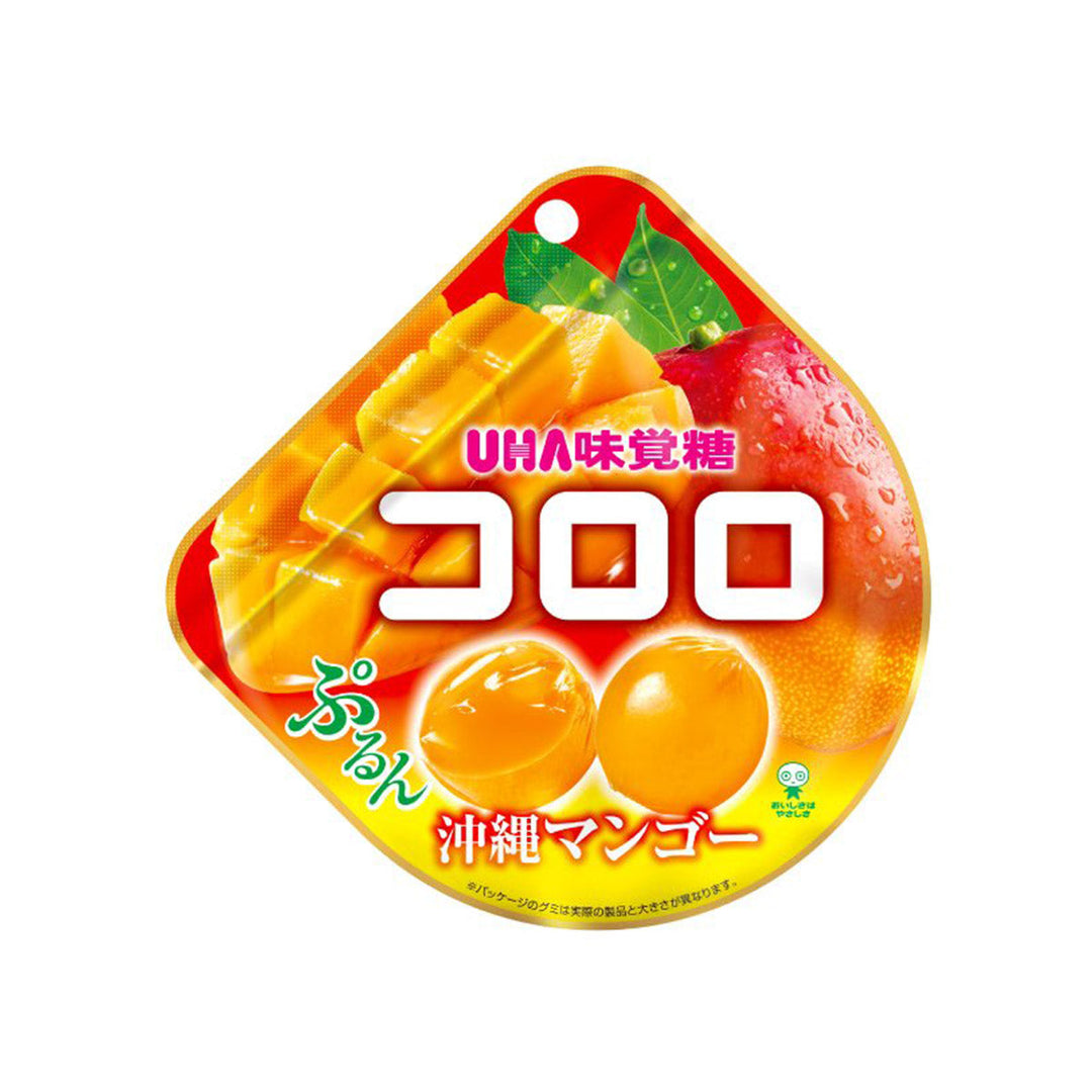 UHA Cororo Japanese Fruit Juice Gummy Candy Mango Flavor 40g