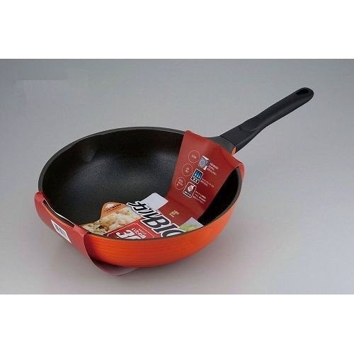 Japan Peace Fraise 30cm Deep Non-Stick Frying Pan – Diamond-Coated Surface, Gas Stove Compatible, Scratch-Resistant