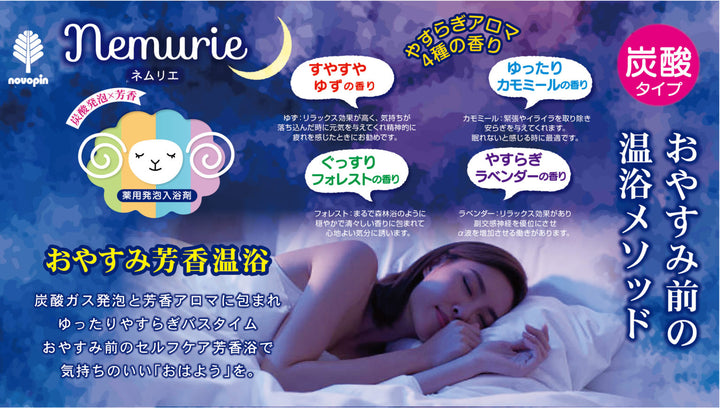 Kokubo Nemurie Forest Carbonated Bath Tablets, 2 Count Kokubo