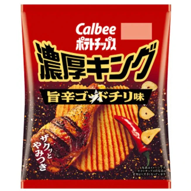 Calbee Noko King Spicy God Chili V-Cut Potato Chips 52g Calbee