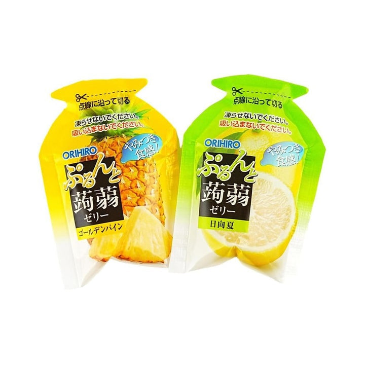 Orihiro Purunto Konjac Jelly Hyuganatsu Golden Pineapple pouch details