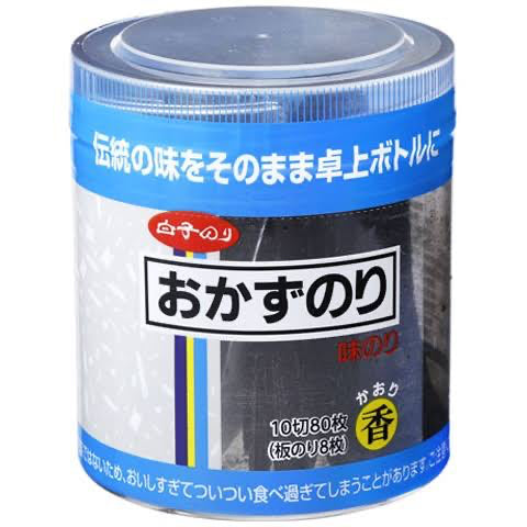 Shirako Nori Seasoned Seaweed (Okazu Nori, 80 Sheets) Yui mart