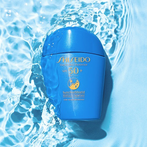 Shiseido Sun Care “Blue Bottle” UV Protector – Refreshing & Water-Resistant Sunscreen Lotion