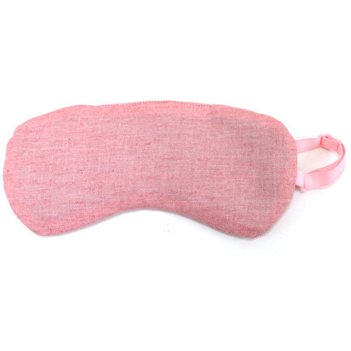 Co.Organics Premium Organic Cotton Travel & Relaxation Sleep Eye Mask – Adjustable Head Strap – Pink