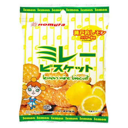 Nomura Millet Biscuit Lemon Flavor 70g package front