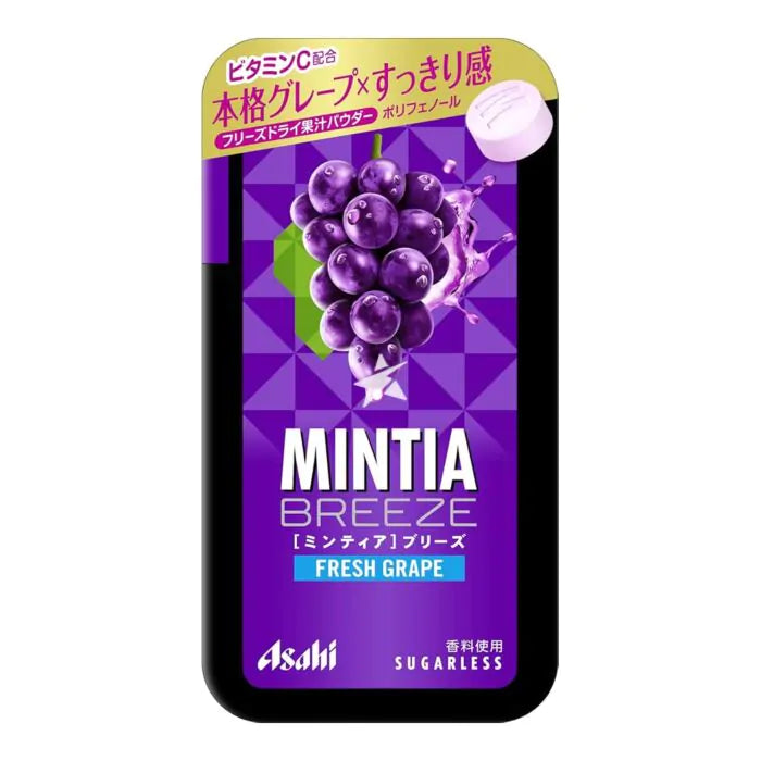 ASAHI Mintia Breeze Fresh Grape Candies 30 tablets （22g） Yui mart