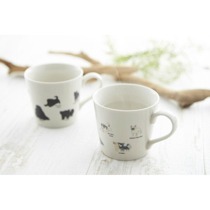 Marumo Takagi Pottery Temperature-Sensitive Mug, Dog Theme, Made in Japan