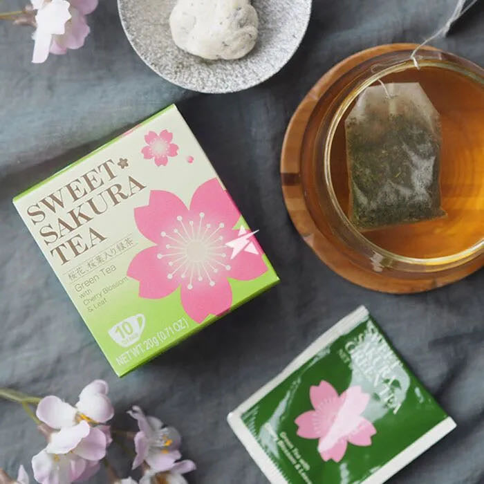 Japan Tea Boutique Sakura Green Tea – 10 Tea Bags (20g)