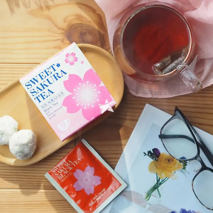 Japan Tea Boutique Sakura Black Tea – 10 Tea Bags (20g)