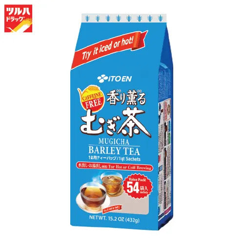 Japan Ito En Barley Tea – Cooling & Detoxifying, Supports Digestion, Aids Weight Management, 54 Tea Bags per Pack