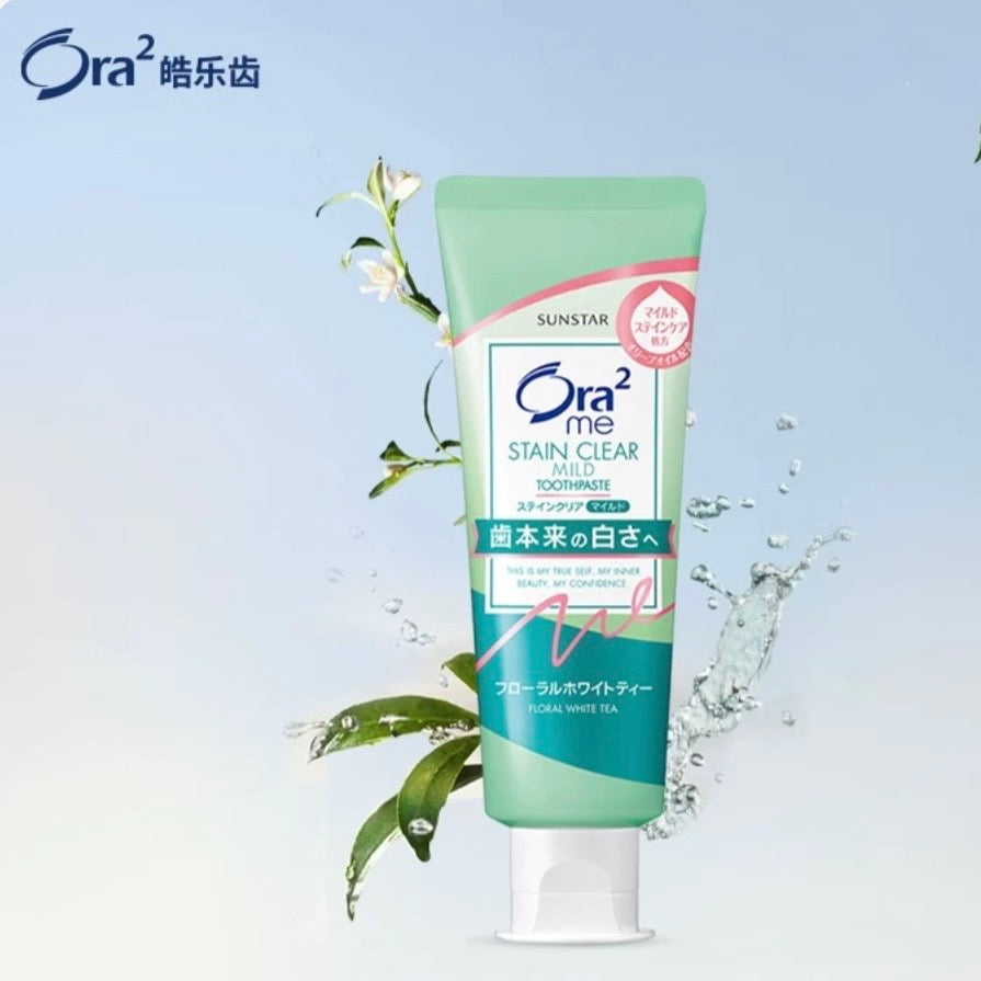Ora2 Fruity Toothpaste – Jasmine Tea Flavor (125g)