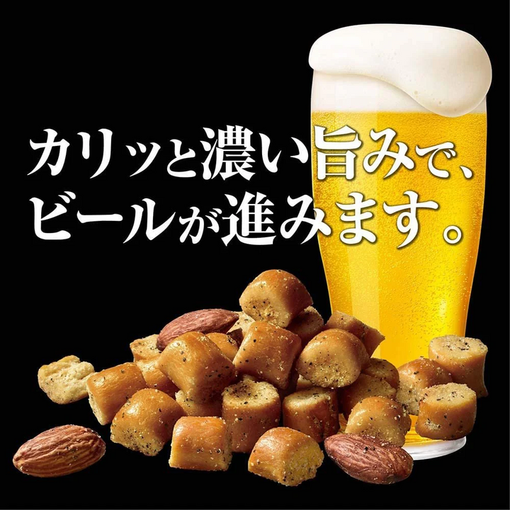 Glico Cratz Pepper Bacon Snack 10 Packs – Crunchy, Spicy, Umami Flavor Yui mart
