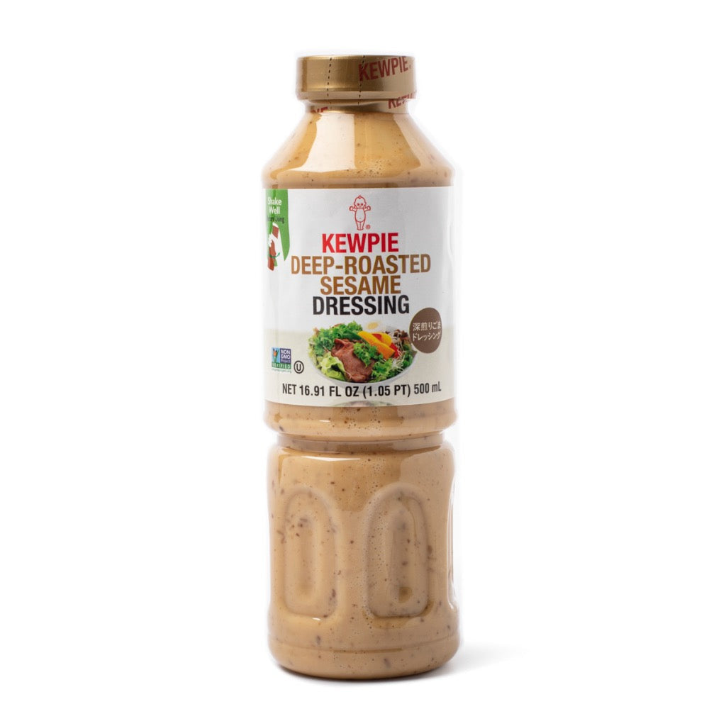 KEWPIE Deep-Roasted Sesame Dressing 16.91oz (500ml) – Rich & Flavorful, Perfect for Salads, Noodles, and Dipping