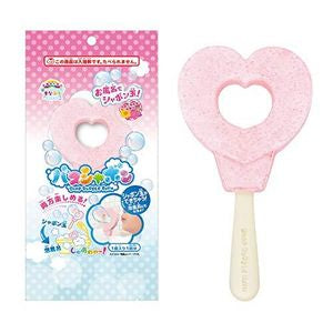 Manaburo Kids Bath Toy Safe Bubble Wand – Heart-Shaped Bath Soap, 1 Piece