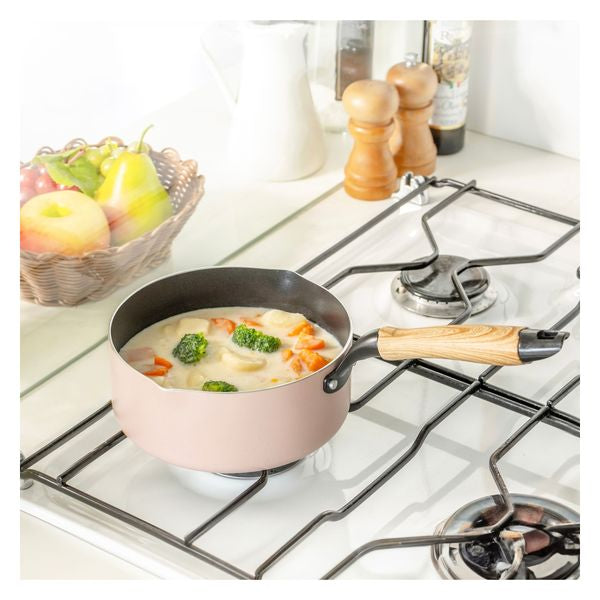 IH fluorine saucepan 18cm Pink