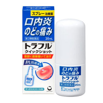 Daiichi Sankyo Traful Quick Shot Mint Oral Care Spray 20mL Japanese package