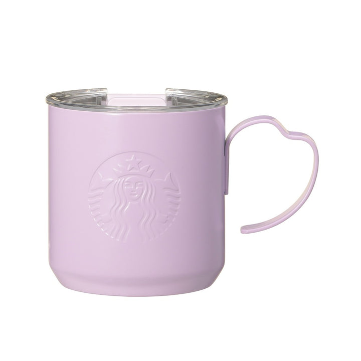 Starbucks Japan SAKURA 2025 Stainless Steel Tumbler – Petal Handle, Purple, 355ml