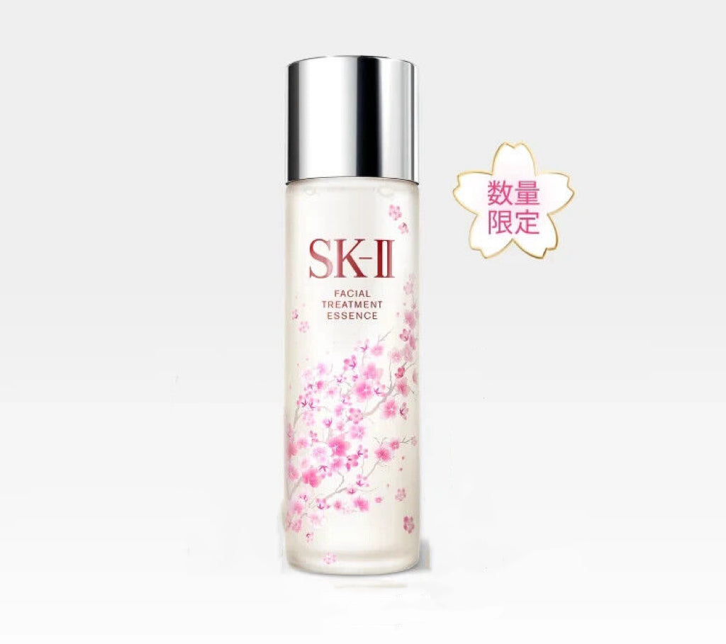 Limited quantity SK-II Facial Treatment Essence Classic Facial Treatment Essence Sakura Pattern Reduces fine lines Firms and brightens skin 230ml