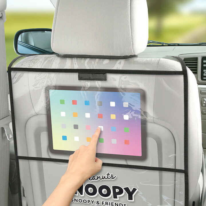 Kickguard Stylish Car Backseat Organizer with Snoopy & Friends Design SN2443