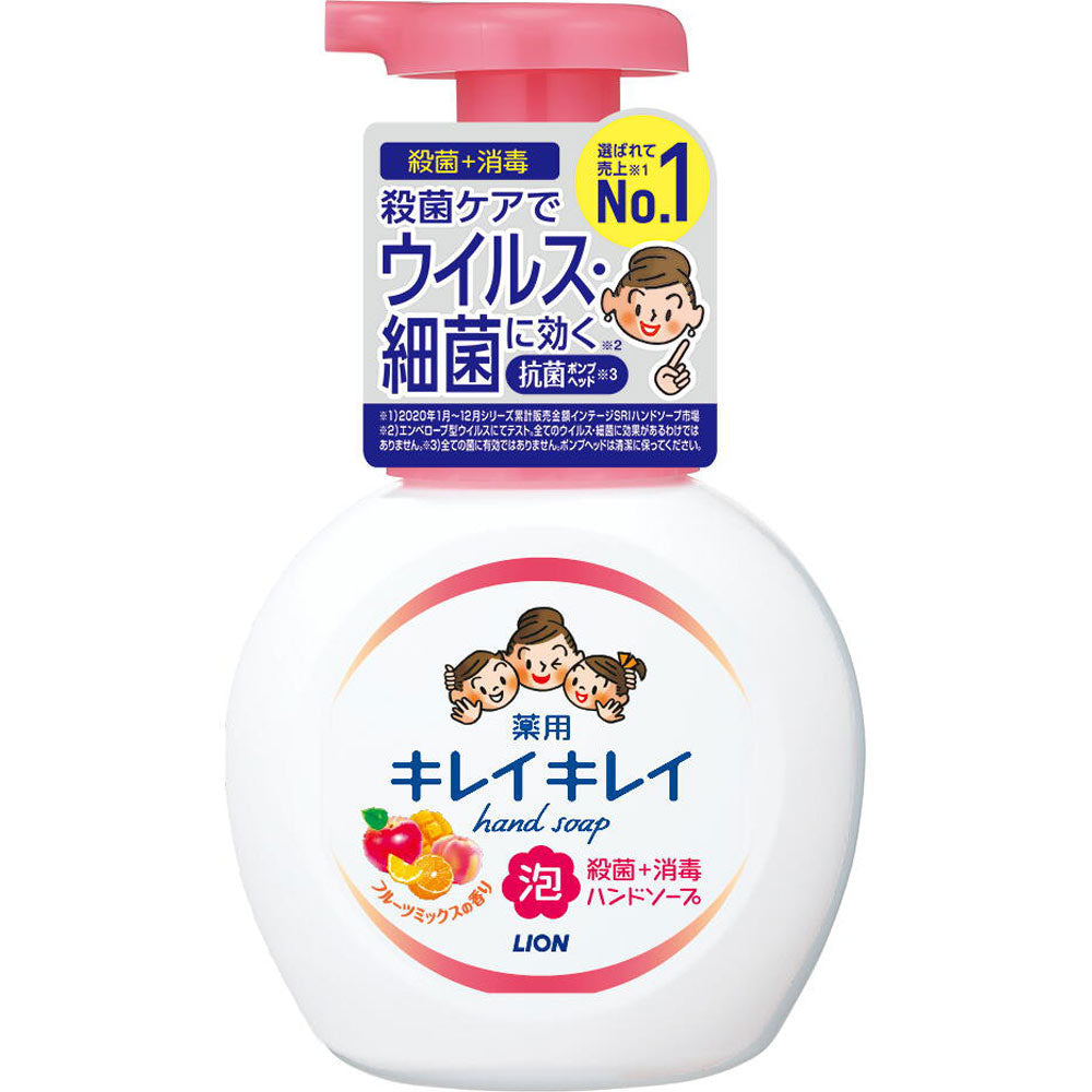 LION Antibacterial Foaming Hand Soap 250ml Fruity