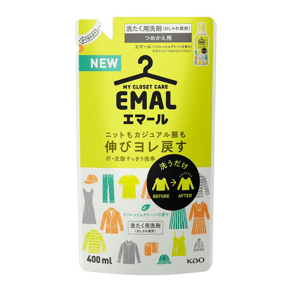 KAO EMAL REFRESH GREEN REFILL 400ml
