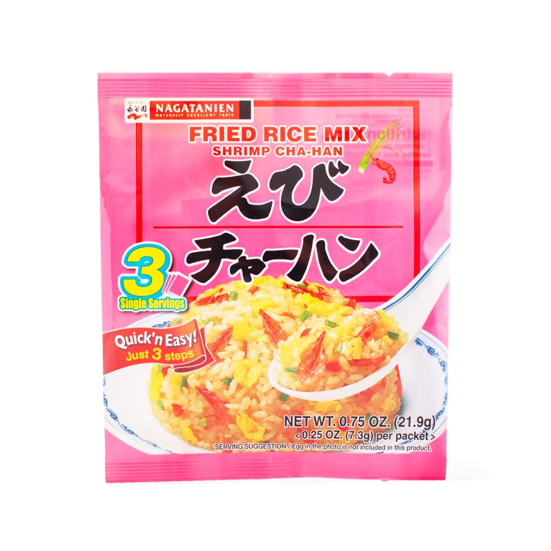 Nagatanien Fried Rice Vegetarian Seasoning Lazy Fried Rice Seasoning Pack Dried Shrimp 3 Packs 21.9g