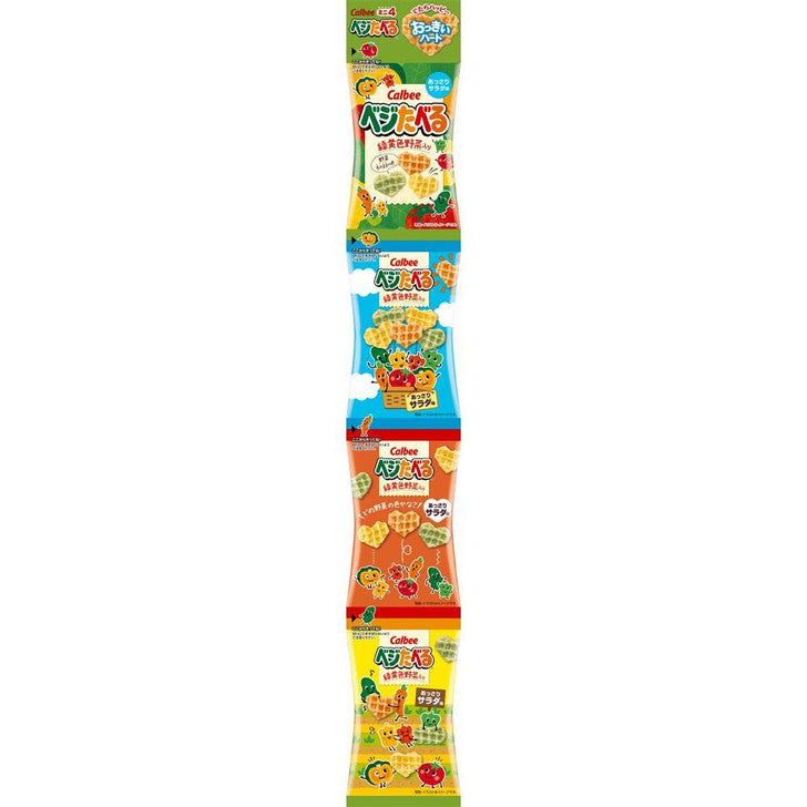 Calbee Vegetable Eat Lightly Salad Flavored Mini 4 Pack 40G