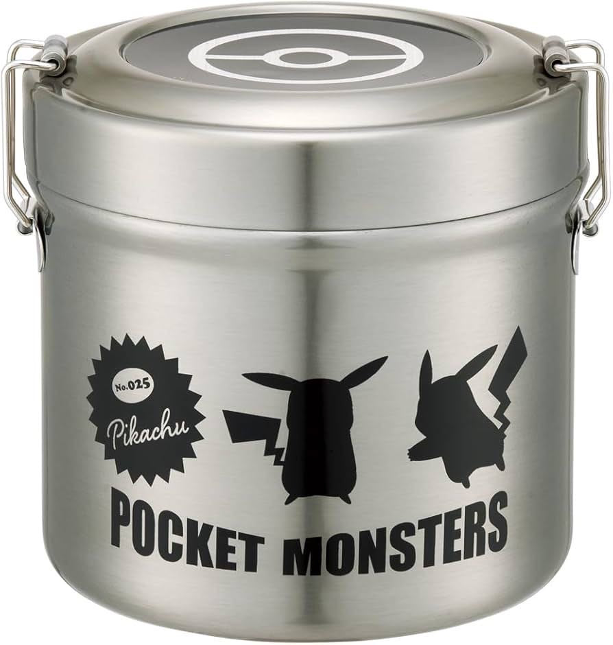 Skater double-layer stainless steel six-hour heat preservation lunchbox Pikachu 840ml