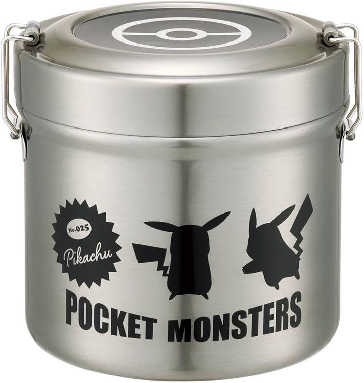 Skater double-layer stainless steel six-hour heat preservation lunchbox Pikachu 840ml