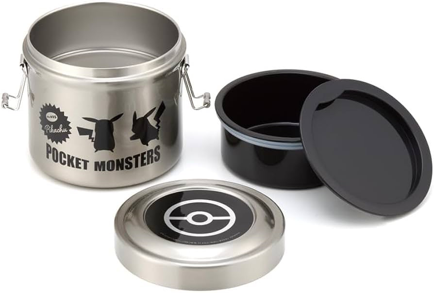 Skater double-layer stainless steel six-hour heat preservation lunchbox Pikachu 840ml